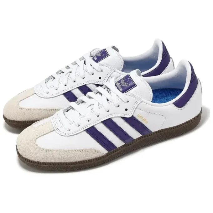 Adidas Samba Adv „Cloud White Collegiate Purple Gold Metallic”