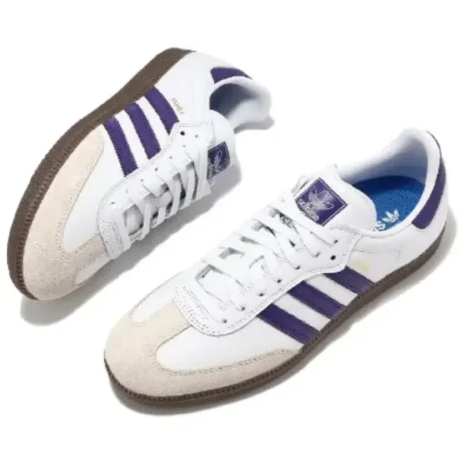 Adidas Samba Adv „Cloud White Collegiate Purple Gold Metallic”