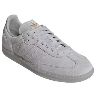 Adidas Samba „Grey Two Crystal White Gold Metallic”