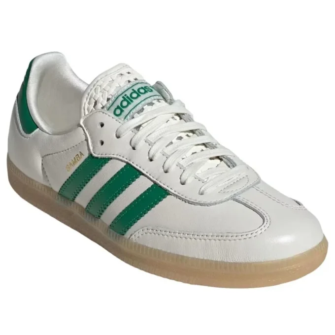 Adidas Samba „Off White Green Gold Metallic”