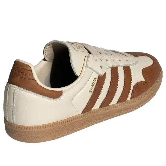Adidas Samba „Wonder White Dusky Bronze Gold Metallic”