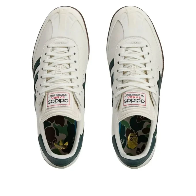 Adidas X a Bathing Ape Samba „White Forest”