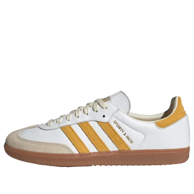 Adidas X Sporty & Rich Samba OG „White Bold Gold”